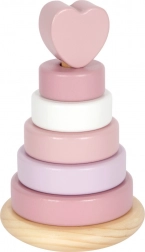 Torre impilabile di legno cuore