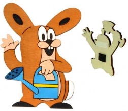 Magnete decorativo in legno Talpa – amico coniglio