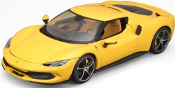 Modello di auto in metallo Ferrari 296 GTB giallo di Bburago