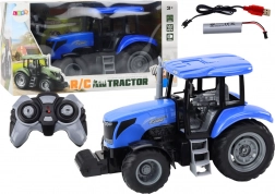 Trattore RC 2.4G con telecomando e suoni – blu