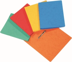 Raccoglitore A4 in cartone presspan con meccanismo a due anelli, mix di colori