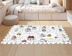 Puzzle citt0 di schiuma per bambini