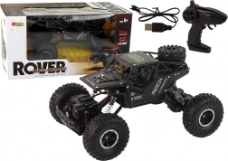 RC Rover 1:16 auto nera a radiocomando