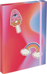 BAAGL cartellina per quaderni A4 – arcobaleno, rossa