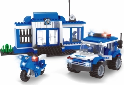 Set da costruzione compatibile BLOXO stazione di polizia