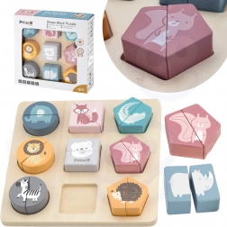 Puzzle in legno con animali Viga