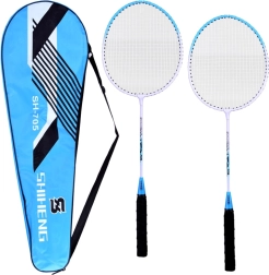 Set di racchette da badminton leggere con custodia