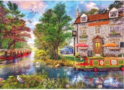 Puzzle Hotel Riverside Inn 1000 pezzi di Gibsons