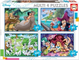 Educa Puzzle Disney Fiabe 4v1