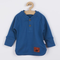 maglietta per neonati in cotone Nicol Ivo blu 74 (6–9 mesi)
