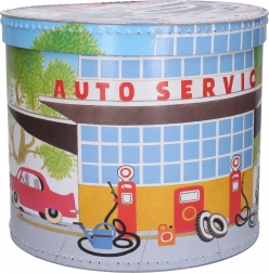 Scatola rotonda con motivo della Talpa