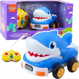 Divertente macchinina telecomandata Squalo in colore blu