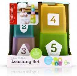 Infantino bicchierini impilabili con pallina