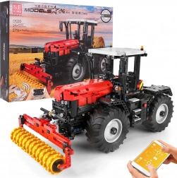 Set di costruzione RC trattore rosso 2716 pezzi con accessori intercambiabili