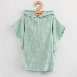 Poncho in mussola per bambini New Baby Feeling menta 50 cm S