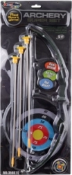 Set da tiro per bambini con arco, frecce e bersaglio