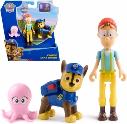 Rappresentanti di Paw Patrol Personaggi Chase e Capitano Turbot