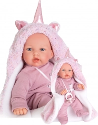 Antonio Juan Petit bambola realistica con suoni e corpo morbido in tessuto 27 cm