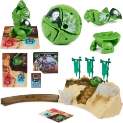 Set di Allenamento Bakugan con figura verde Titanium Trox di Spin Master – gioco strategico e arena di training