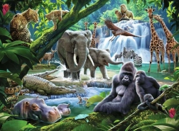 Puzzle Animali della giungla XXL 100 pezzi