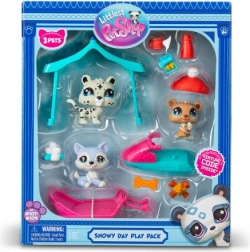 Set di gioco Littlest Pet Shop Giorno nevoso