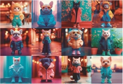 Puzzle Animali alla Moda 200 Pezzi