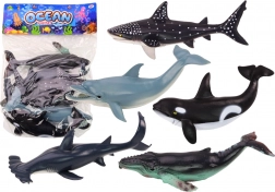 Set dei più grandi animali marini Orca balena squalo 6 pezzi