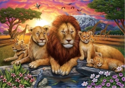 Puzzle Famiglia di Leoni 1000 pezzi