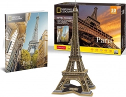 Puzzle 3D CUBICFUN National Geographic Torre Eiffel 80 pezzi