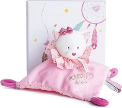 Set regalo - gattino di peluche rosa morbido