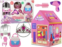 Tenda rosa per bambine principesse con corona