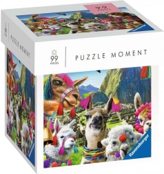 Ravensburger Puzzle Moment – lama, 99 pezzi