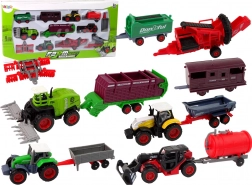Set di veicoli agricoli – trattori e macchine in metallo (12 pz)