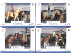 Set di Cavalli con Cavaliere e Recinto