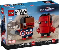 LEGO BrickHeadz Captain America e Red Hulk – set di figure