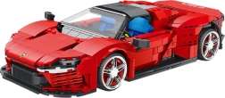 Set di costruzione auto sportiva rossa 1168 pezzi