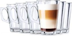 Bicchieri da latte con manico 255 ml – set da 6 pezzi
