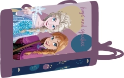 Portafoglio tessile per bambini FROZEN con chiusura a strappo