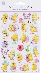 Adesivi con pulcini di Pasqua
