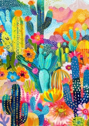 Puzzle Mondo dei cactus 1000 pezzi