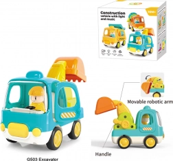 Escavatore interattivo per bambini con luci e suoni