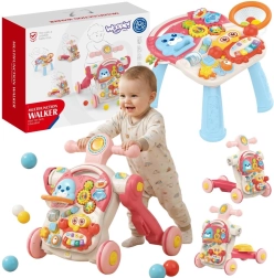 WOOPIE Baby girello educativo, cavalcabile, monopattino e tavolino 4 in 1