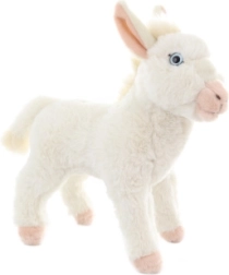 Asino bianco di peluche 25 cm