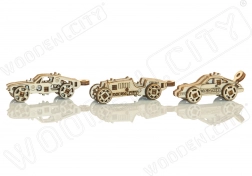 Puzzle 3D in legno mini set auto sportive