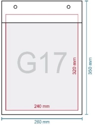 Busta imbottita a bolle G17 350 × 250 mm con chiusura autoadesiva