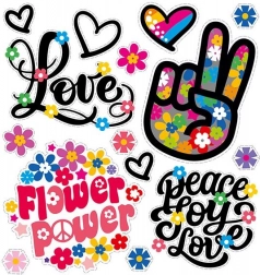 Adesivo Termoadesivo Potenza dei Fiori foglio piccolo