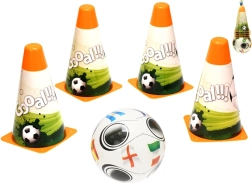 Set di allenamento di calcio per bambini con pallone e coni