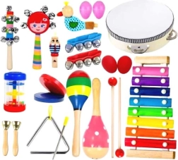 Set in legno di strumenti musicali per bambini