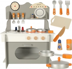 Cucina per bambini in legno con accessori