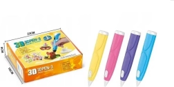 Penna 3D con filamento, supporto e cavo USB - 1 pezzo